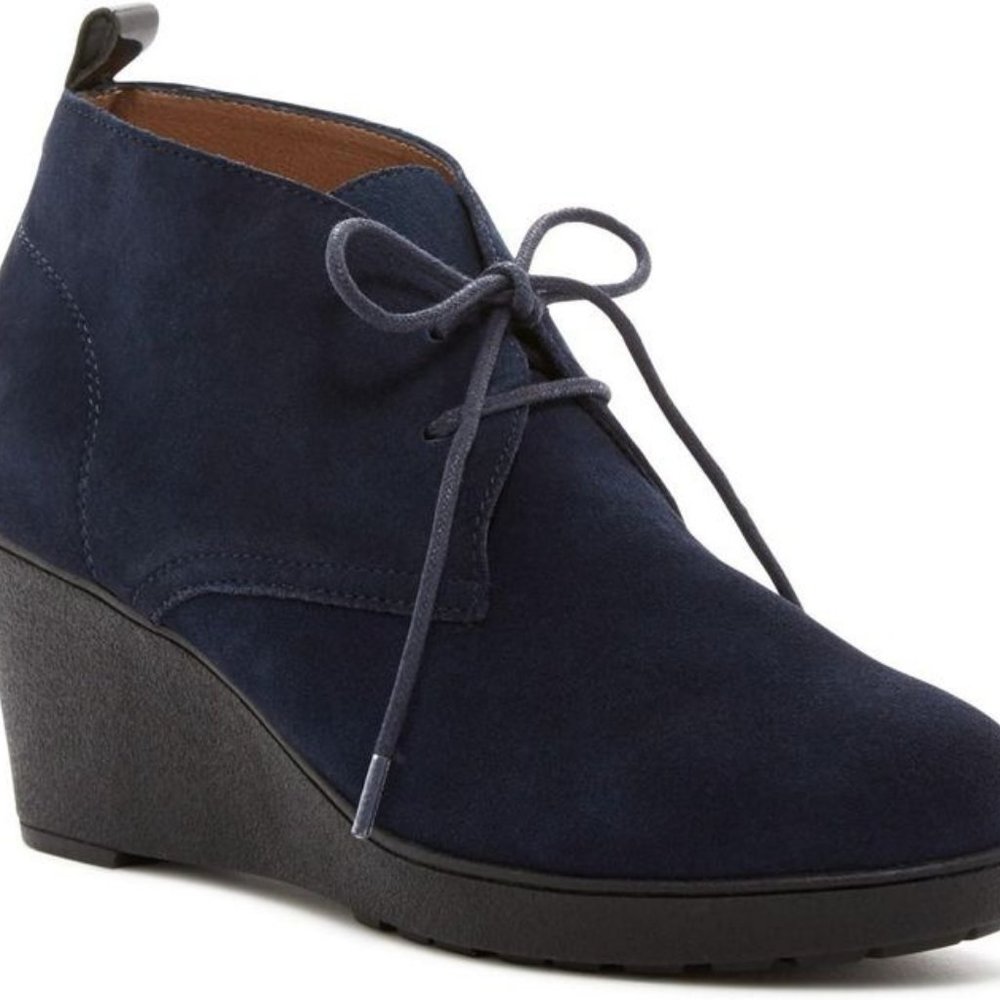 Donald Pliner Adorable Navy Suede Ankle Boot